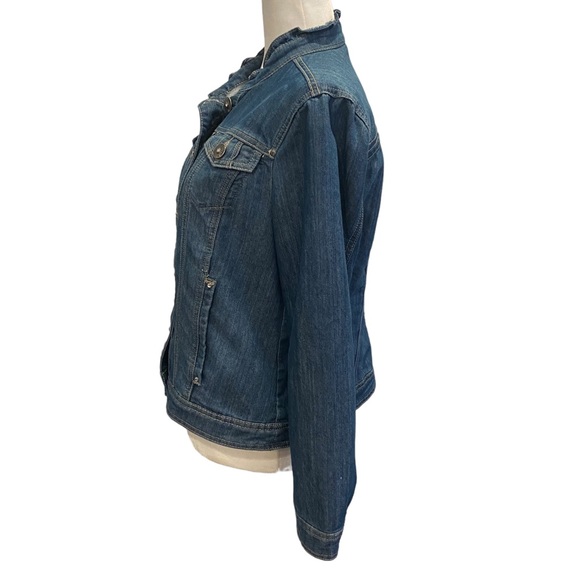 Christopher & Banks Jean Jacket with Studded Details Small - Picture 4 of 16